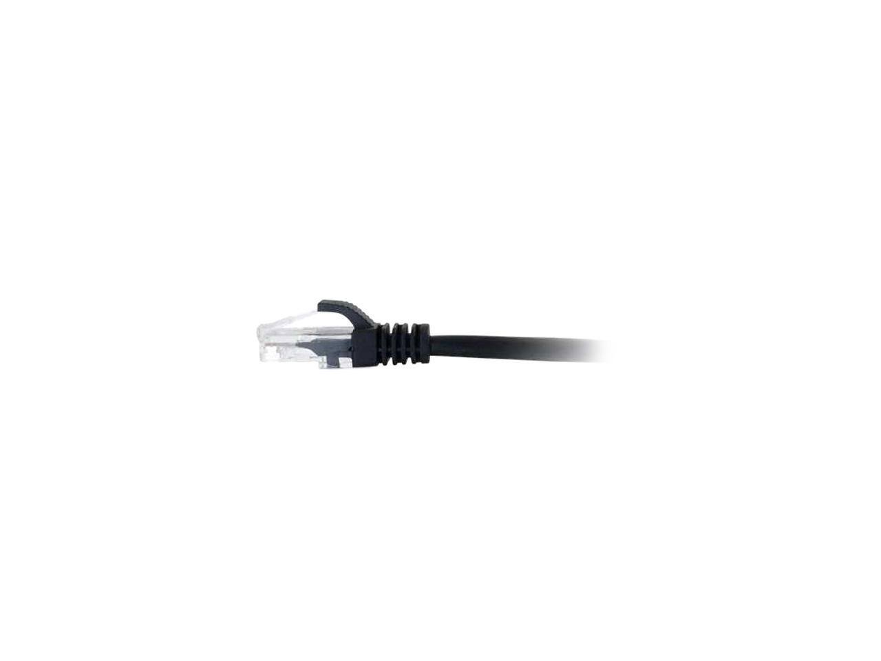 Alt View 3. Cables to Go - C2G 00401 Cat5e Cable - Snagless Unshielded Ethernet Network Patch Cable, Black (2 Feet, 0.60 Meters).