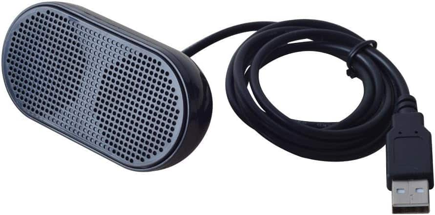 Stamp n Camp - USB Mini Speaker Computer Powered Stereo Multimedia for Notebook Laptop PC(Black) - H002