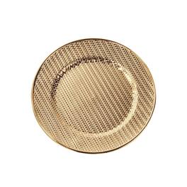 American Atelier - Calico Plated Set of 4 Charger Plates 13"D - Gold