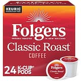 Folgers - Classic Roast Coffee Keurig K-Cup Pods, Medium Roast, 24/Box