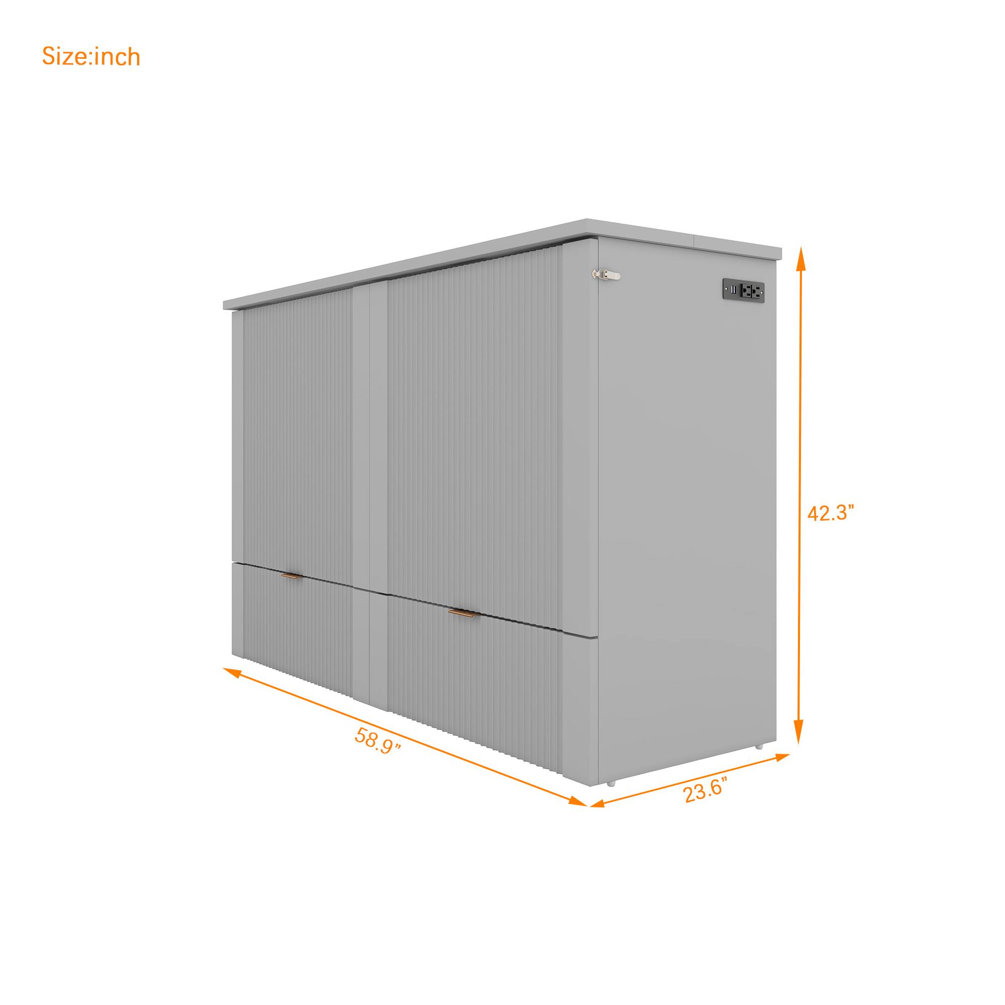 Size: inch  
42.3" x 58.9" x 23.6"