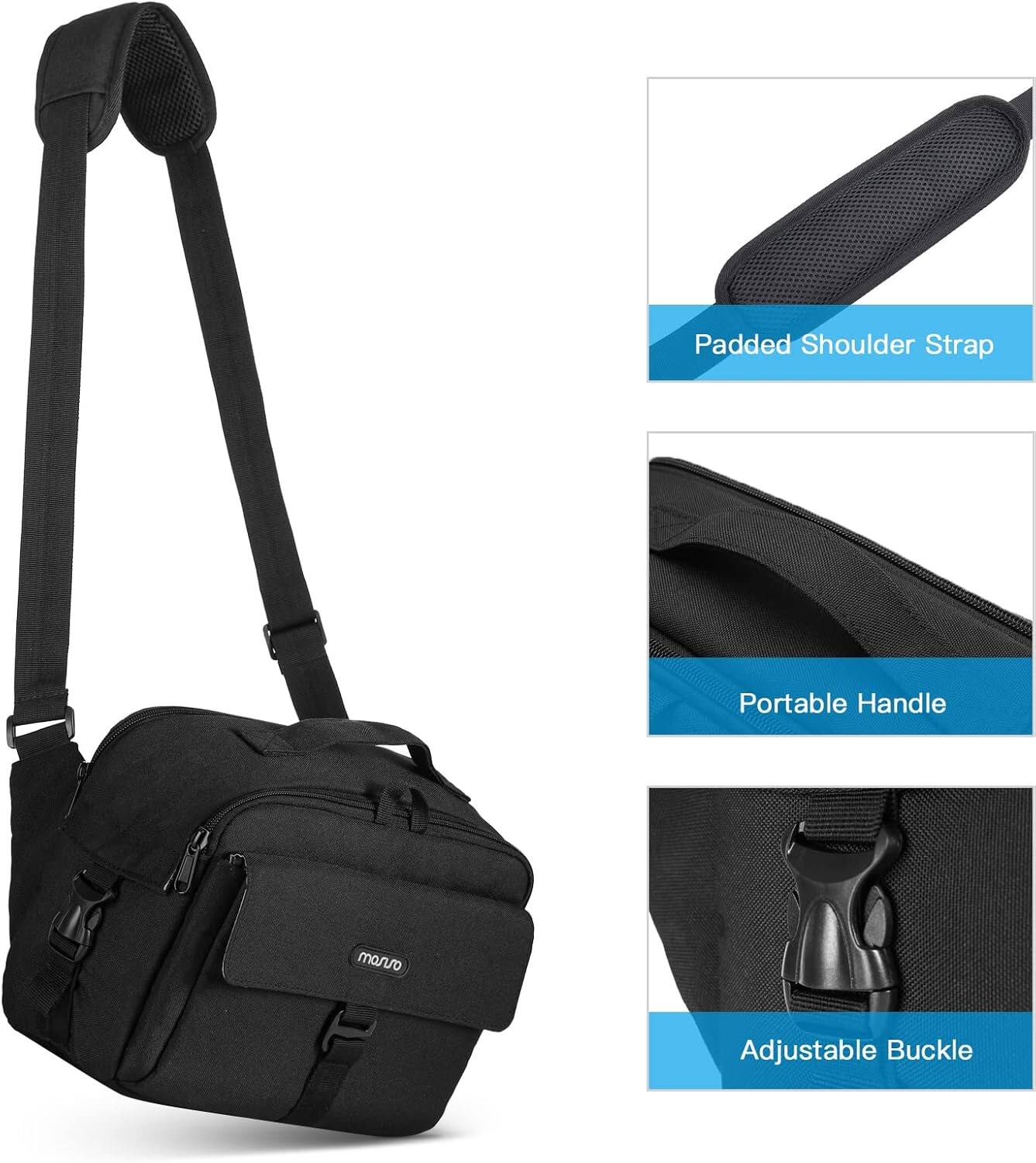 Padded Shoulder Strap  
Portable Handle  
Adjustable Buckle