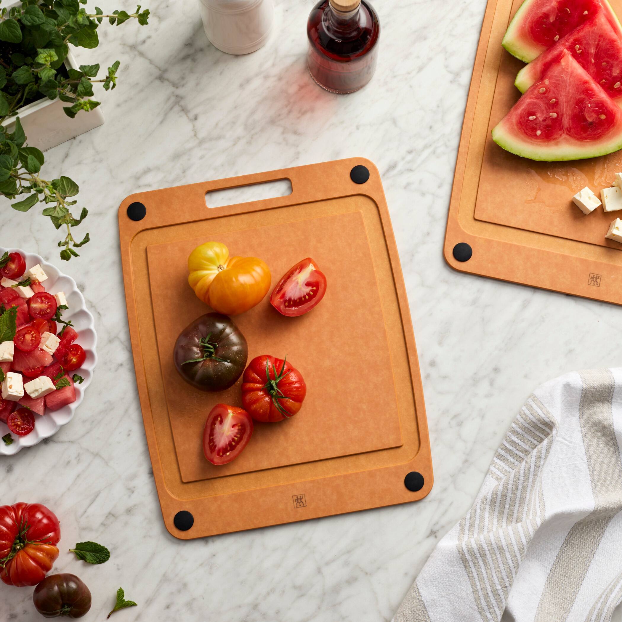 Alt View 5. ZWILLING - ZWILLING Plant Fiber 14-in x 11.25-in Non-Slip Cutting Board - Natural - Natural.
