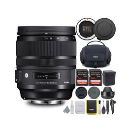 Sigma - 24-70mm f/2.8 DG OS HSM ART Canon EF Lens with USB Dock, Accessory Bundle