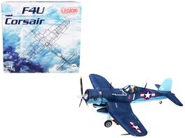 Legion - Vought F4U-1A Corsair Fighter Plane Big Hog VF-17 Jolly Rogers Captain Tommy Blackburn US Navy (1943) 1/72 - Blue