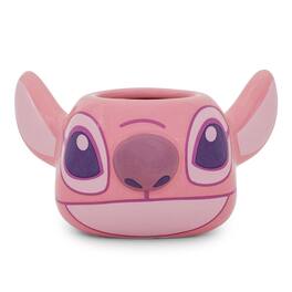 Disney - Lilo & Stitch Angel Sculpted Ceramic Mini Mug | Holds 3 Ounces - Pink