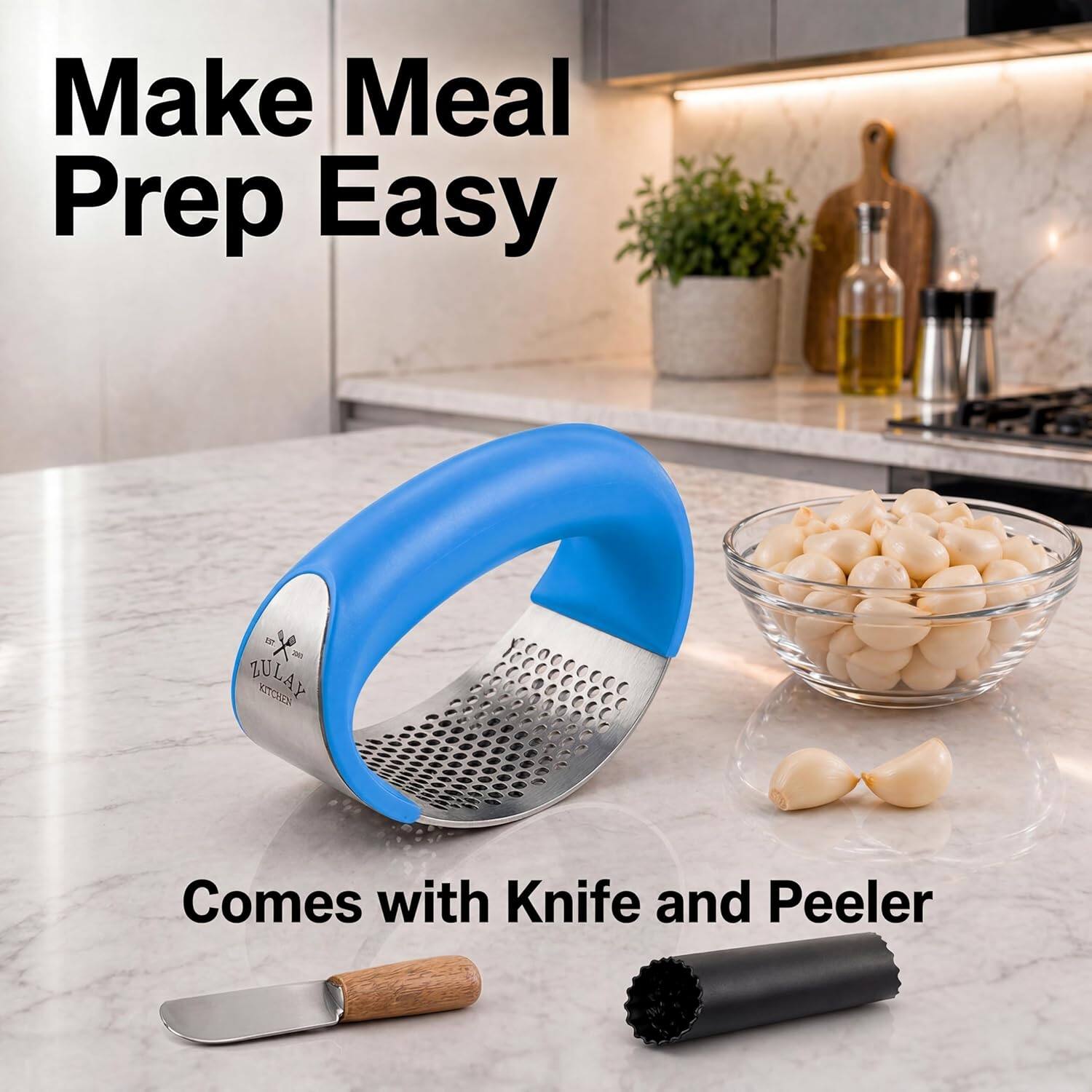 Make Meal Prep Easy  
- Comes with Knife and Peeler