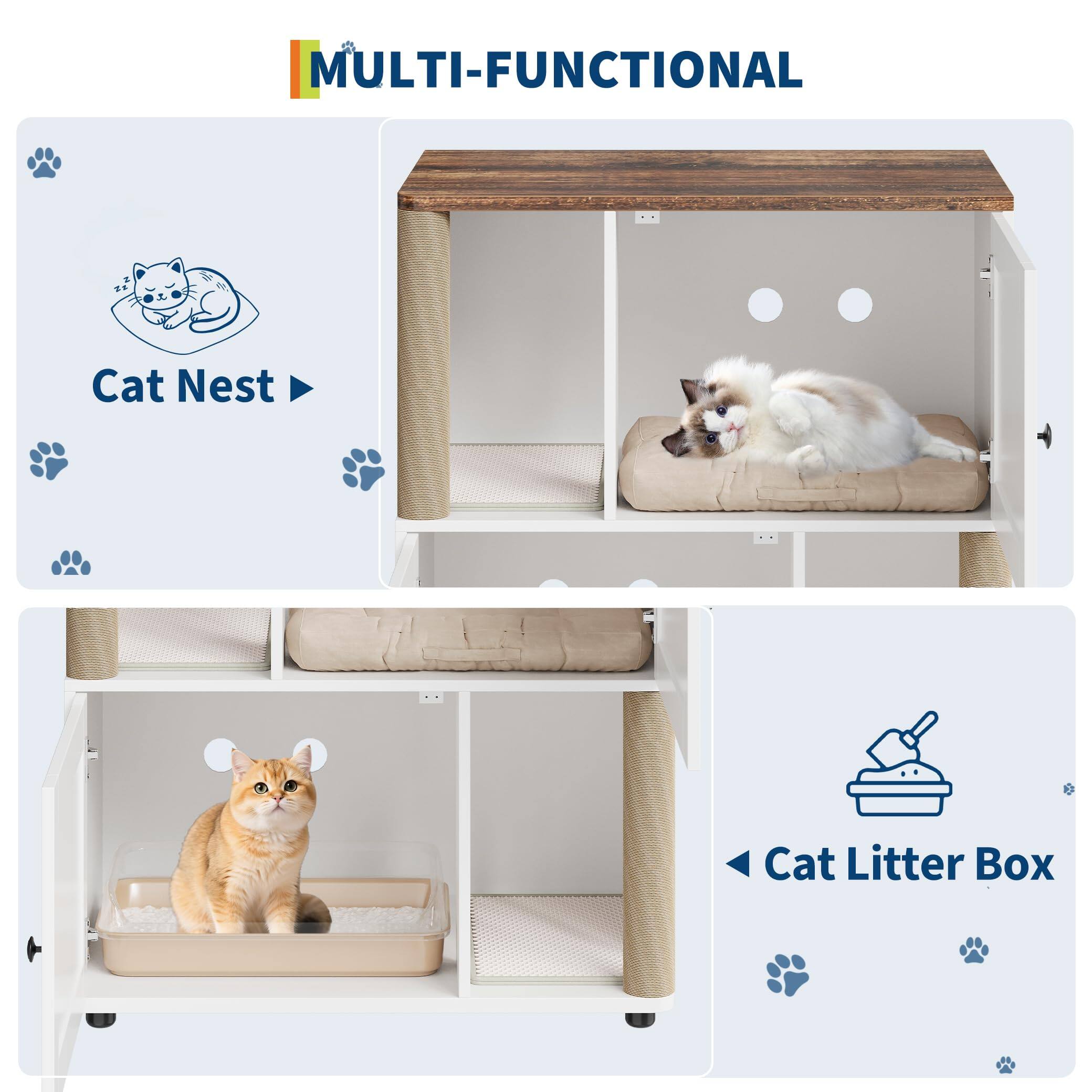 MULTI-FUNCTIONAL Cat Nest Cat Litter Box