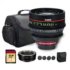 Canon Lens CN-E 85mm T1.3LF
Canon Mount Adapter EF-EOS R
64GB SDXC Card
Canon Lens Case