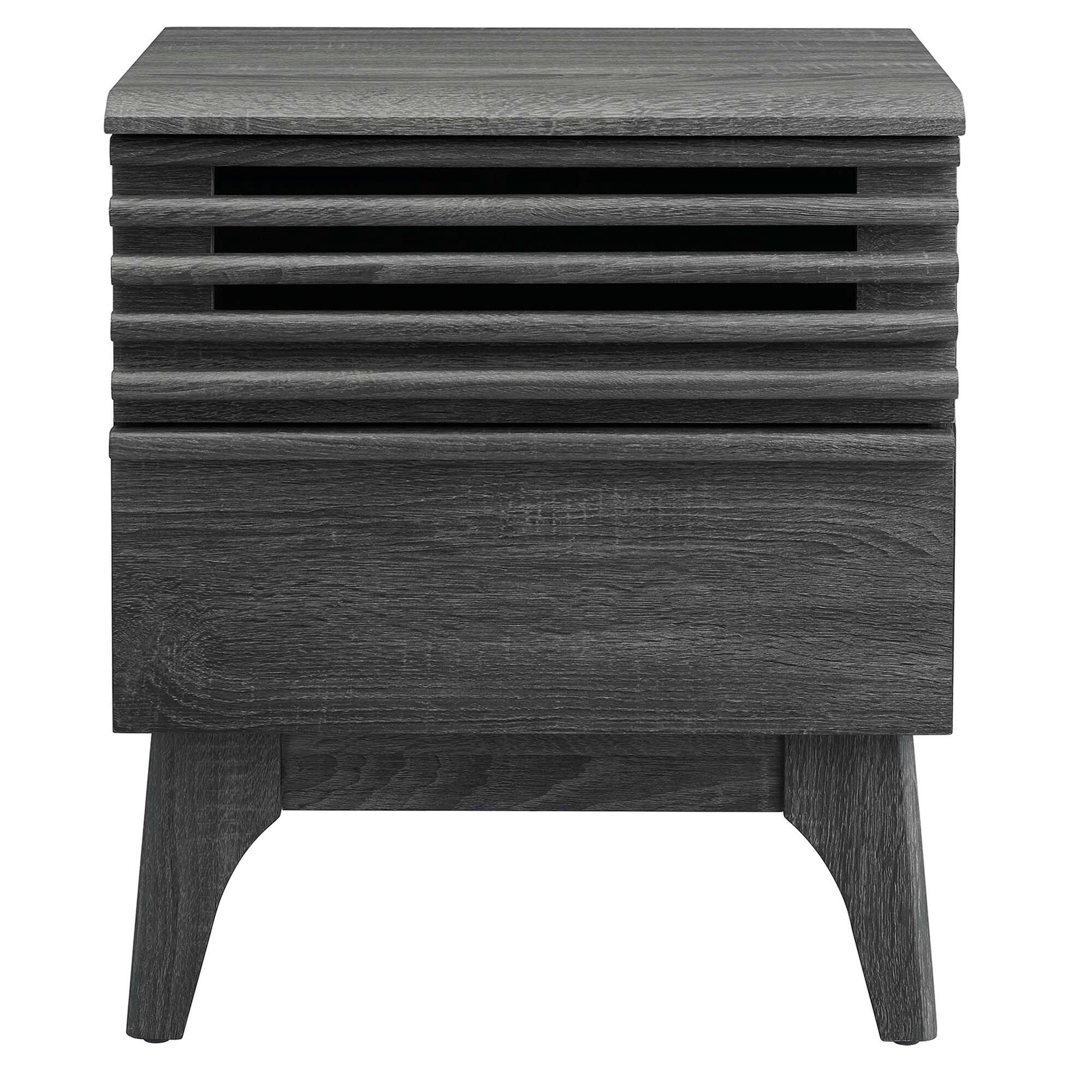 Alt View 2. Modway - Render Nightstand by Modway - Charcoal.