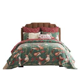 Barefoot Bungalow - Willow Luxurious Modern Design 2 Pieces Quilt Set Twin/XL - Holiday