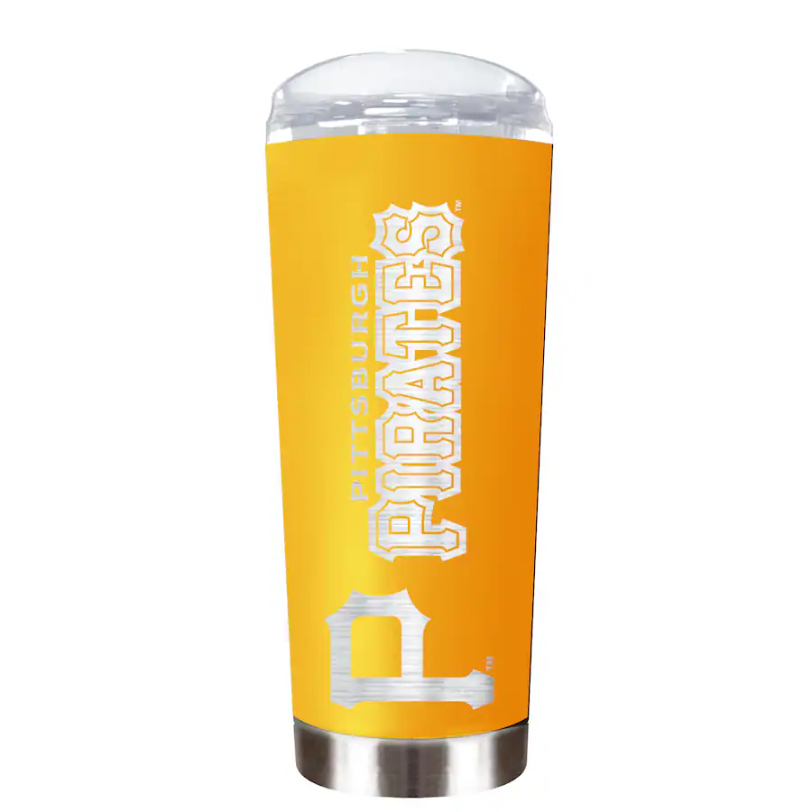 Great American Products Pittsburgh Pirates 18oz. Team Color Laser Logo ...