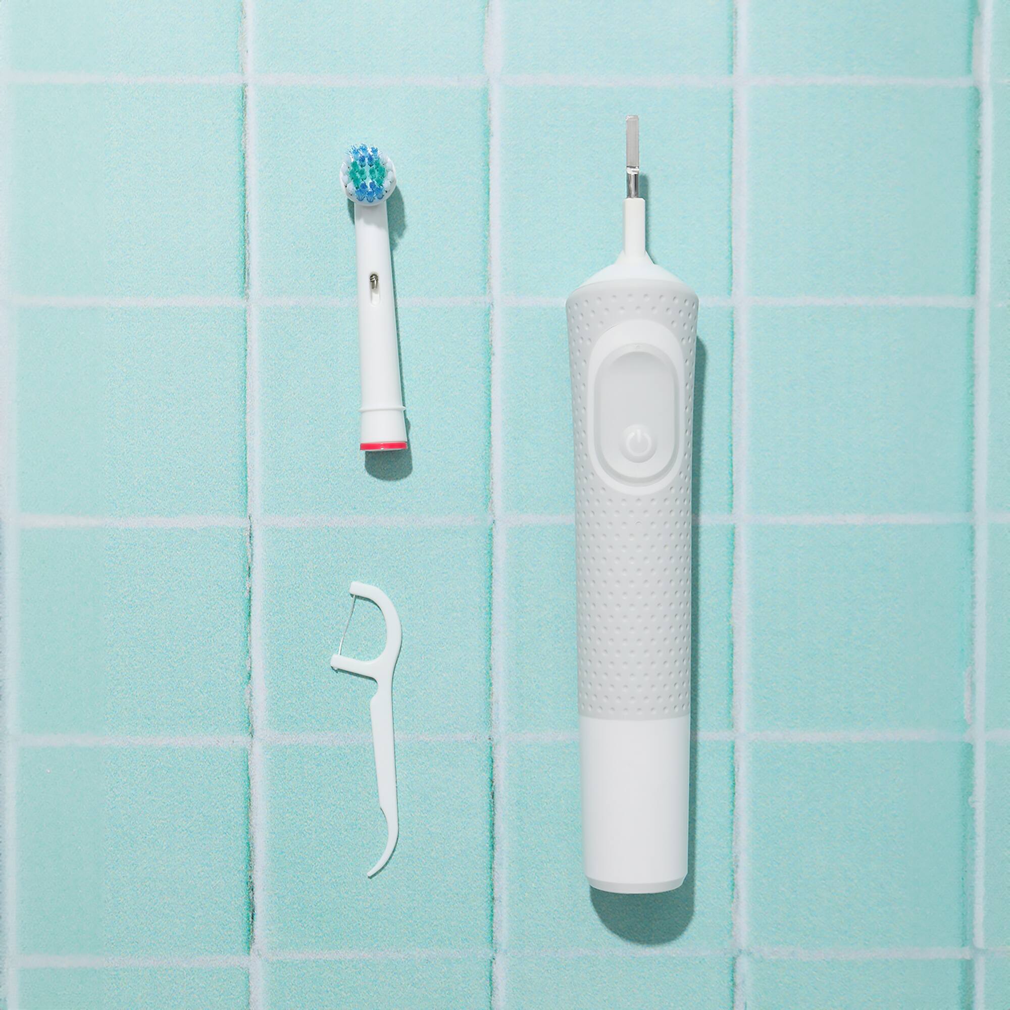 Angle. Pursonic - Pursonic Pack Power Sensitive Replacement Brush Heads for Oral-B - White.