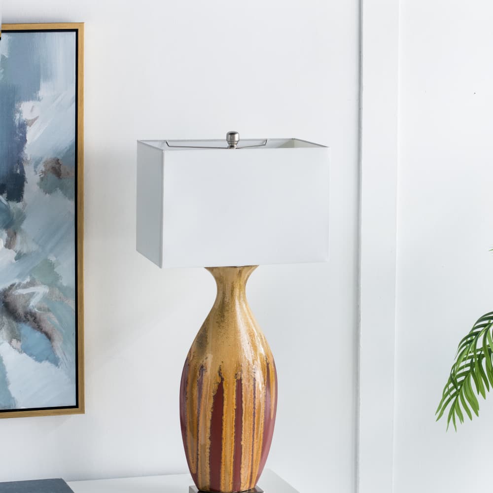 Alt View 6. Luckbyte - 16x105x36 Inch Ceramic Table Lamp for Home Decor.