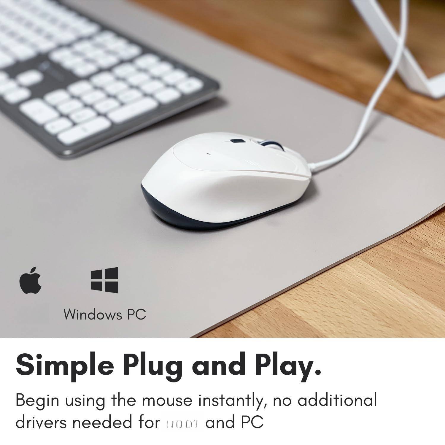 Windows PC  
Simple Plug and Play.  
Begin using the mouse instantly, no additional drivers needed for 0001 and PC