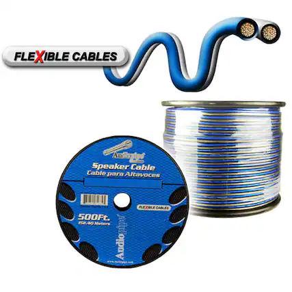 FLEXIBLE CABLES
Audioning' I Speaker Cable
Cable para Altavoces
FLEXIBLE CABLES
500Ft.
152.40 Meters