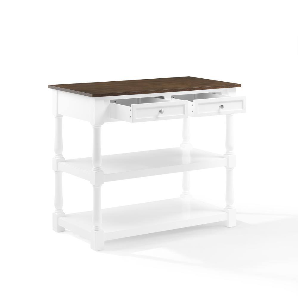 Alt View 1. Crosley Furniture - Caitlyn Wood Top Kitchen Island - White.