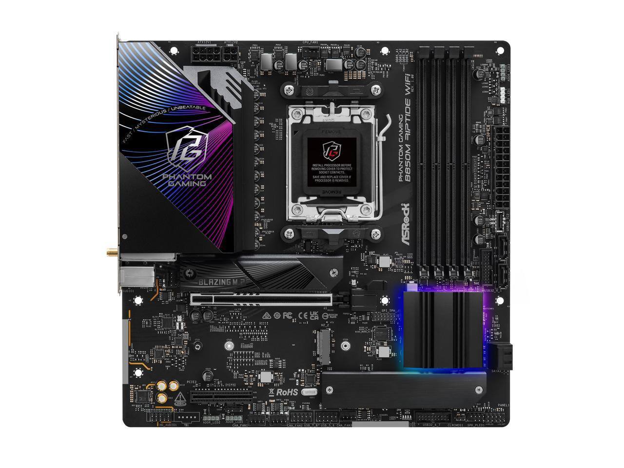 U UNBEATABLE ZUDIRSTEYM MYS FAST C PHANTOM GAMING A E 151 11 I " " 11 mug PEMOVE 2 i P - RESVING Conte - PTE addai CONINIs sar AND MLA TOVER . PROESSOR . REMIES NE H : WIFI GAMING RIPTIDE PHANTOM B850M ASRock I BLAZING M PETEE  RoHS - lh