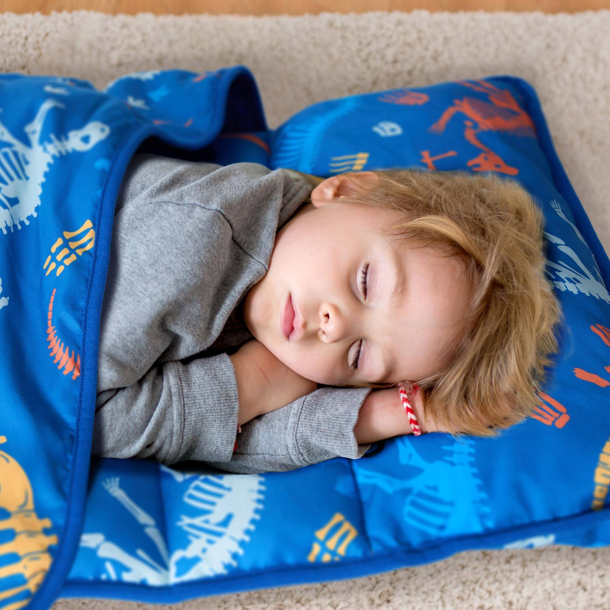 Alt View 1. Reds Spade - Nap Mat Extra Soft Rolled Slumber Bags For Napping Mats With Pillow And Blanket Travel Camping Cotton Polye... - Pink.