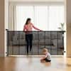 Front. VEVOR - Retractable Baby Gate, Extends to 163.3 inch Extra Wide, 39 inch Tall, with Reinforced Fiberglass Strips.