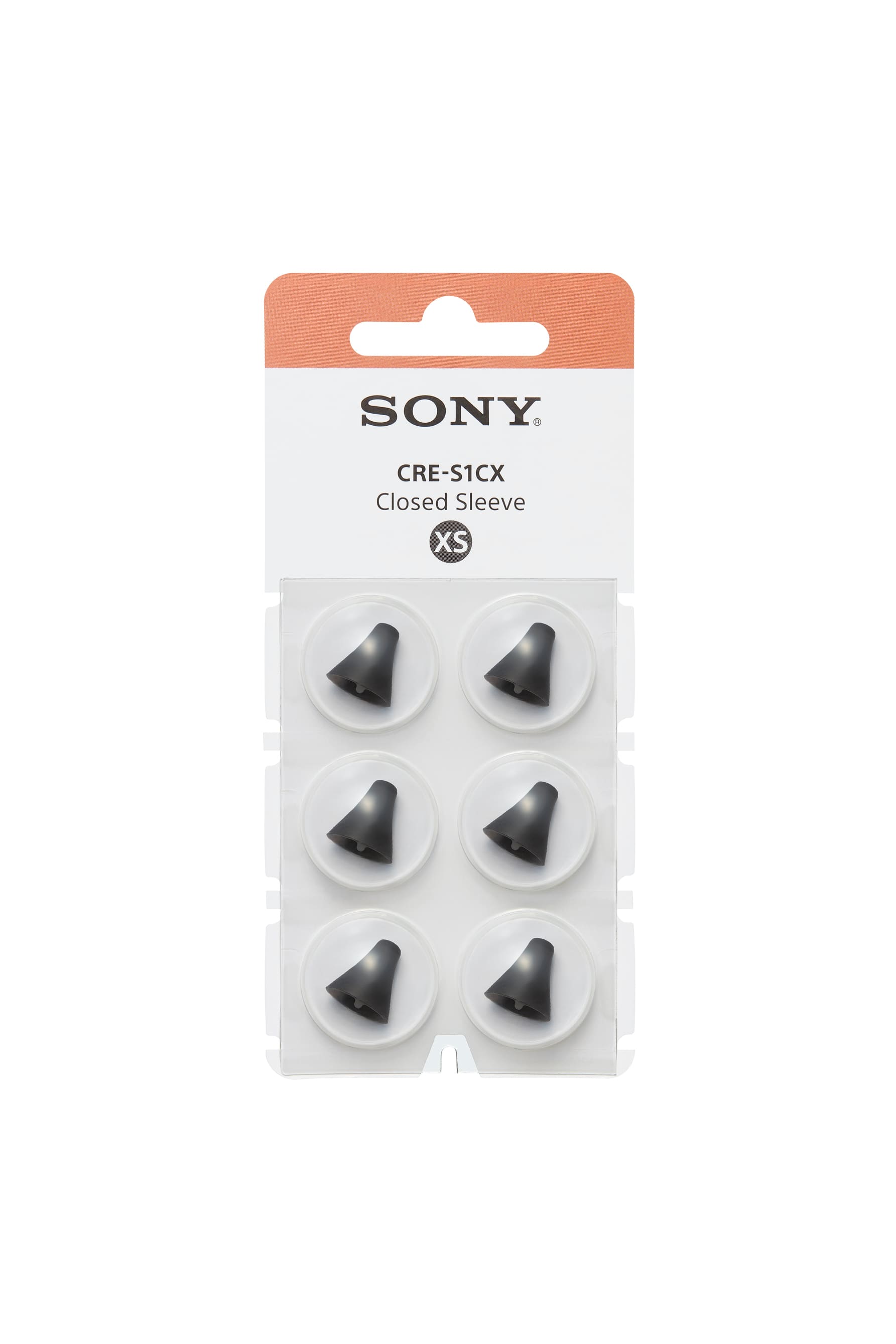 Front. Sony - OTC Hearing Aid Closed Sleeve for CRE-E10 - Black.