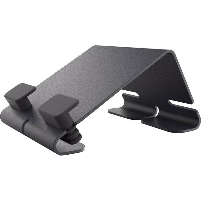 Front. Heckler Design - Heckler Design @Rest - Universal Tablet Stand - 3.2" Height x 4.8" Width x 6.5" Depth - Steel - Gray, Black - Sturdy - Gray,Black.