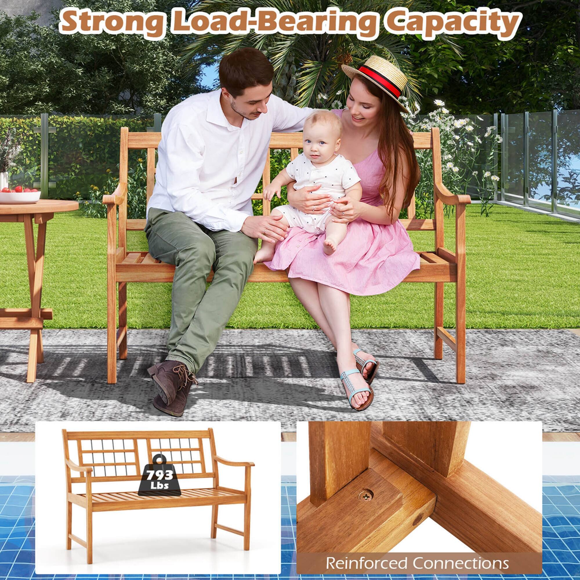 The text on the image reads "Strong Load-Bearing Capacity 793 Lbs Reinforced Connections."