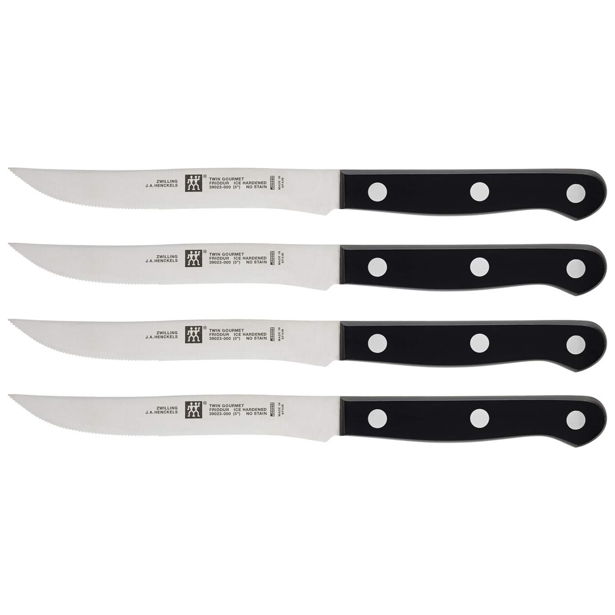 ZWILLING - TWIN Gourmet Steak Knives Set of 4 - Stainless Steel