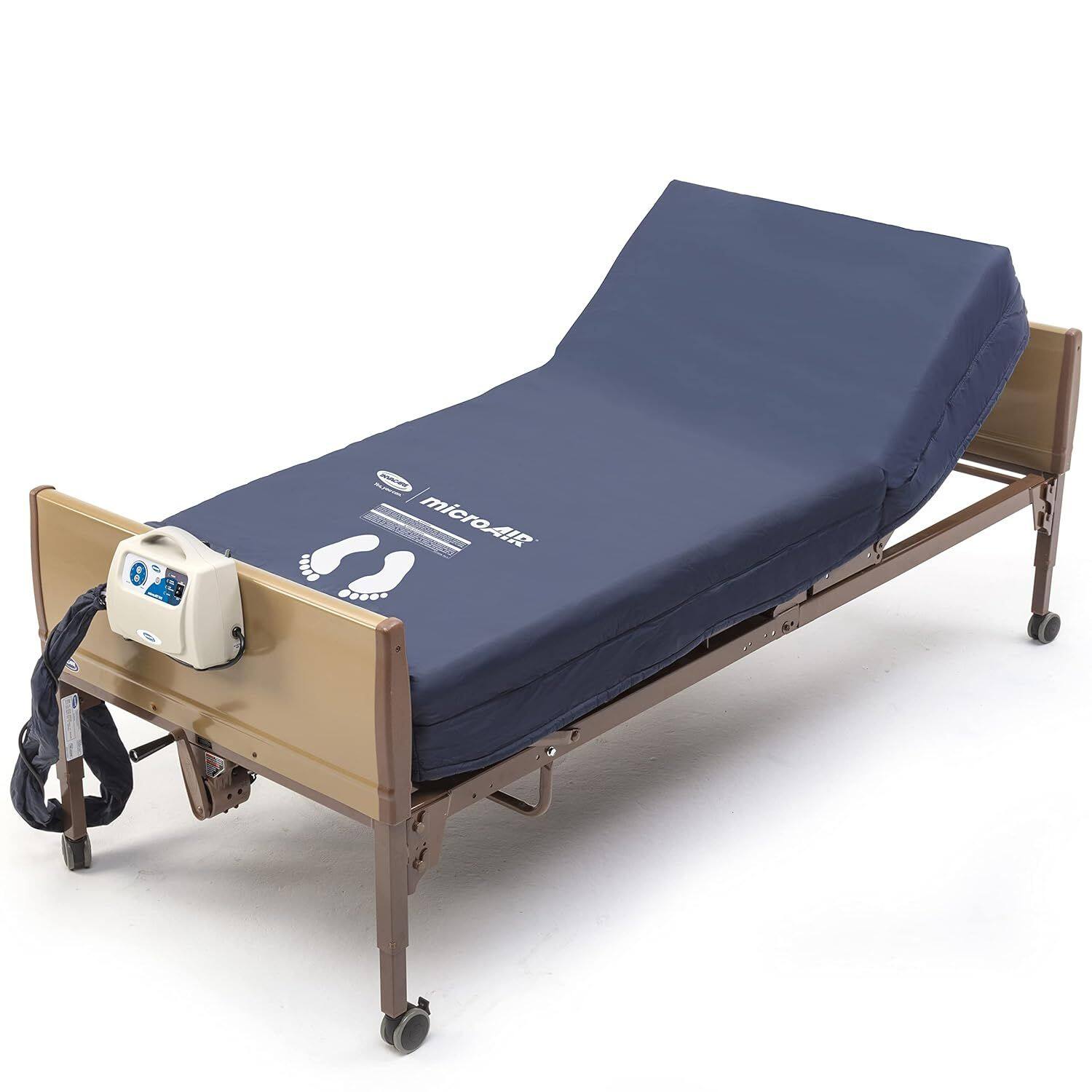 Alt View 1. Invacare - MA500 microAIR Alternating Pressure Mattress System 350lb Capacity Air Therapy - Blue.