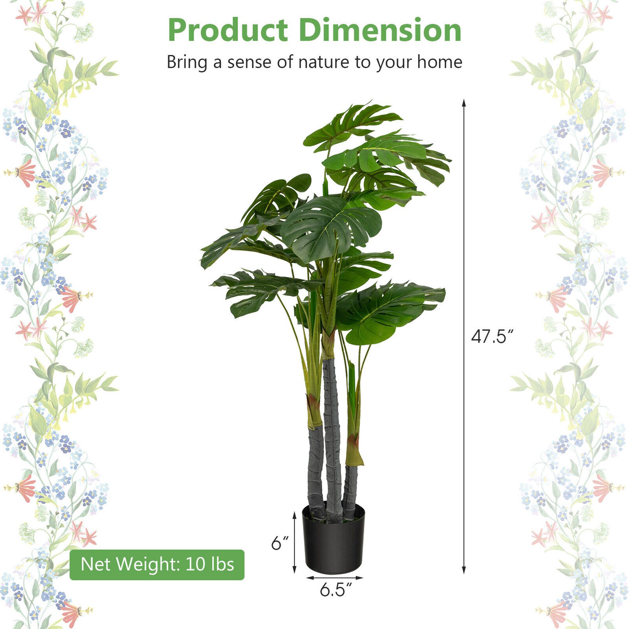 Product Dimension  
Bring a sense of nature to your home  

Net Weight: 10 lbs  

47.5"  
6"  
6.5"