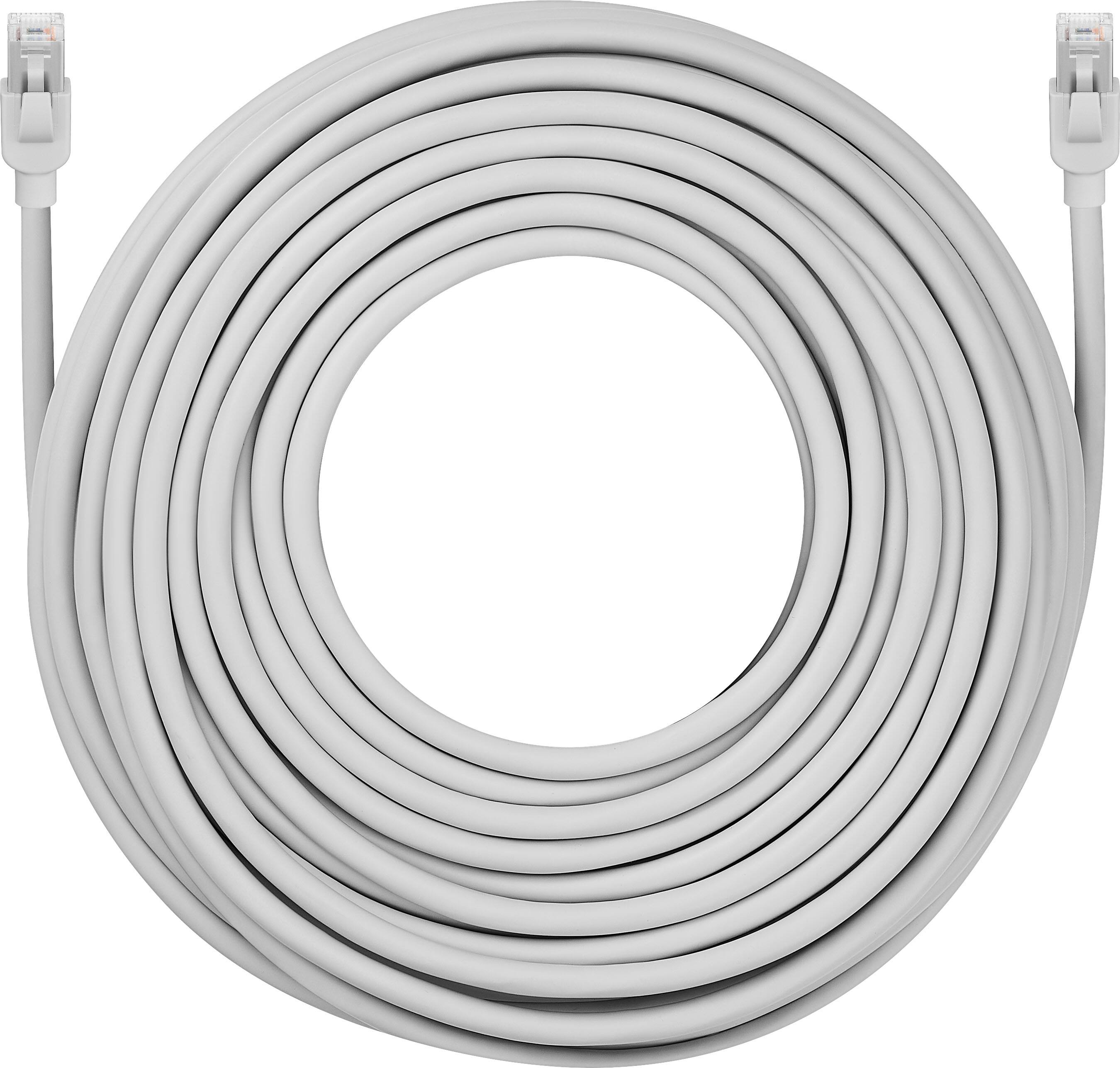 Alt View 14. Insignia™ - 100 ft. Cat 6A Ethernet Cable - Gray.