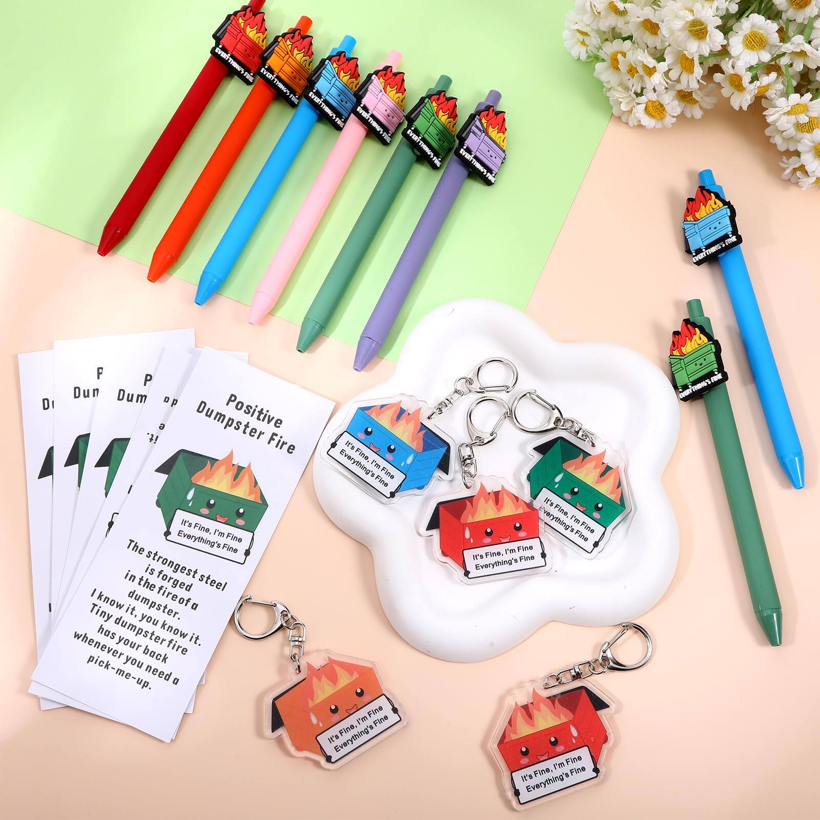 Positive Dumpster Fire

The strongest steel in the dumpster is forged in the fire of a Tiny dumpster. I know it. Whenever you need a pick-me-up, pick your dumpster fire.

It's Fine, I'm Fine
Everything's Fine