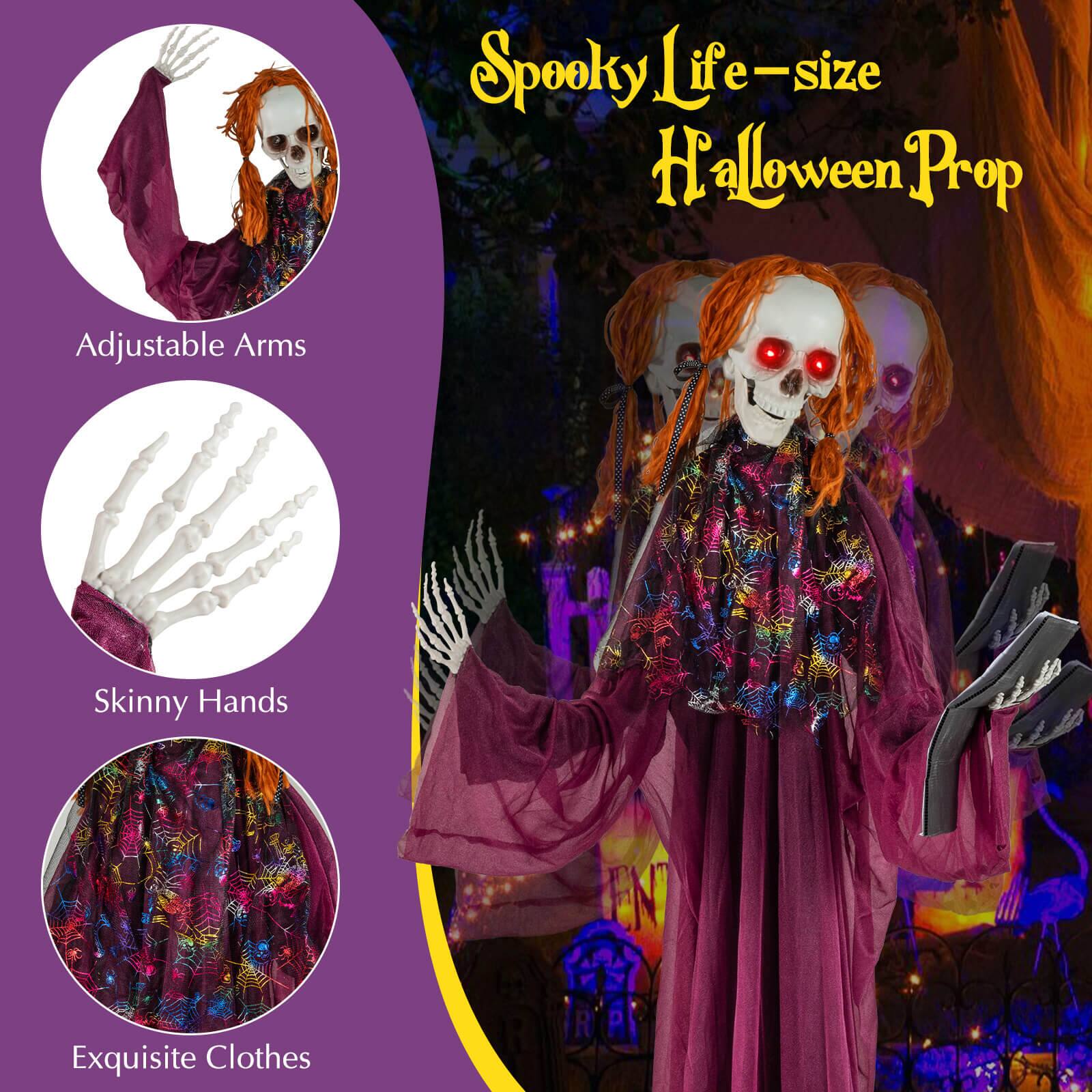 Spooky Life-size Halloween Prop

Adjustable Arms

Skinny Hands

Exquisite Clothes