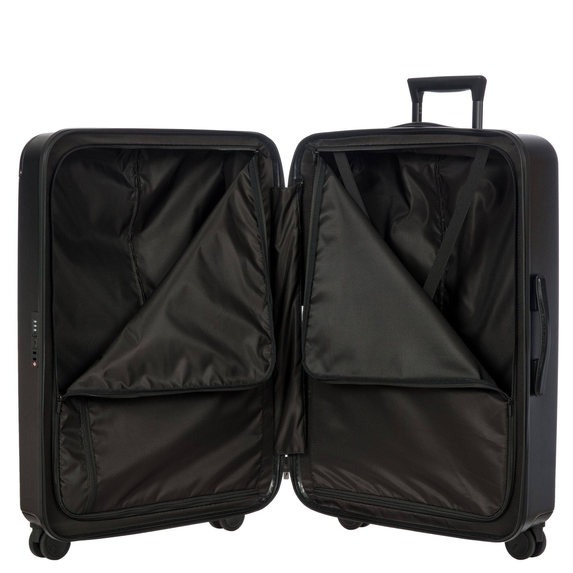 Alt View 2. Bric's - Amalfi Hardside 30" Checked Spinner Luggage - Black/Black.