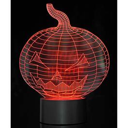 JuzToys - 3D Pumpkin Laser Cut Precision LED Lights - Black