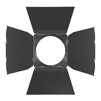 Front. Godox - Godox LB 01 Black Barndoor for FLS8 Fresnel Lens with Precise Light Shaping.