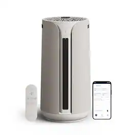 Blueair - ComfortPure 3-in-1 HEPASilent T20i Air Purifier Large: Heat + Cool + Purify - Gray