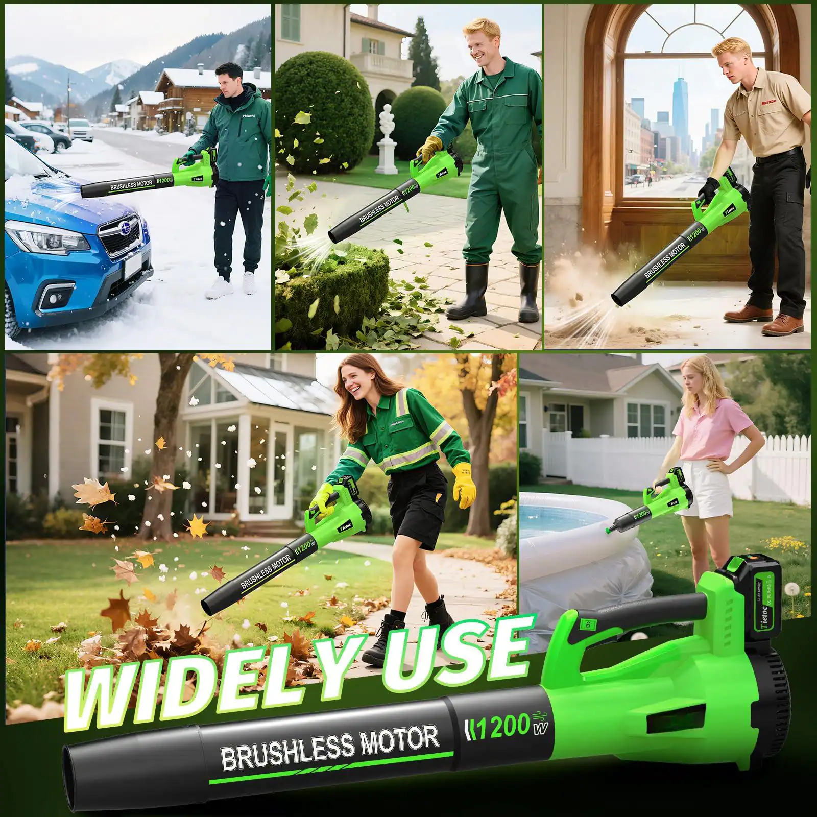 WIDELY USE  
BRUSHLESS MOTOR  
1200 W