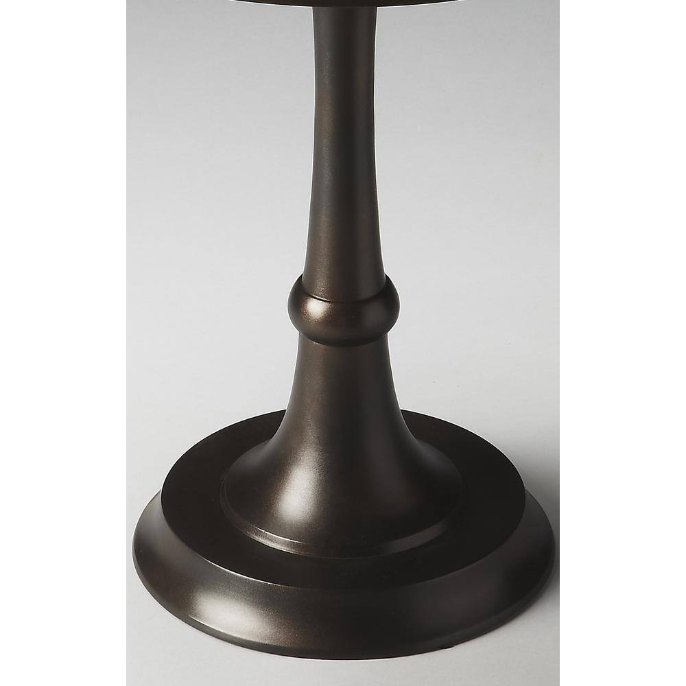 Angle. Butler Specialty - Beaumont Metal Side Table - Bronze.