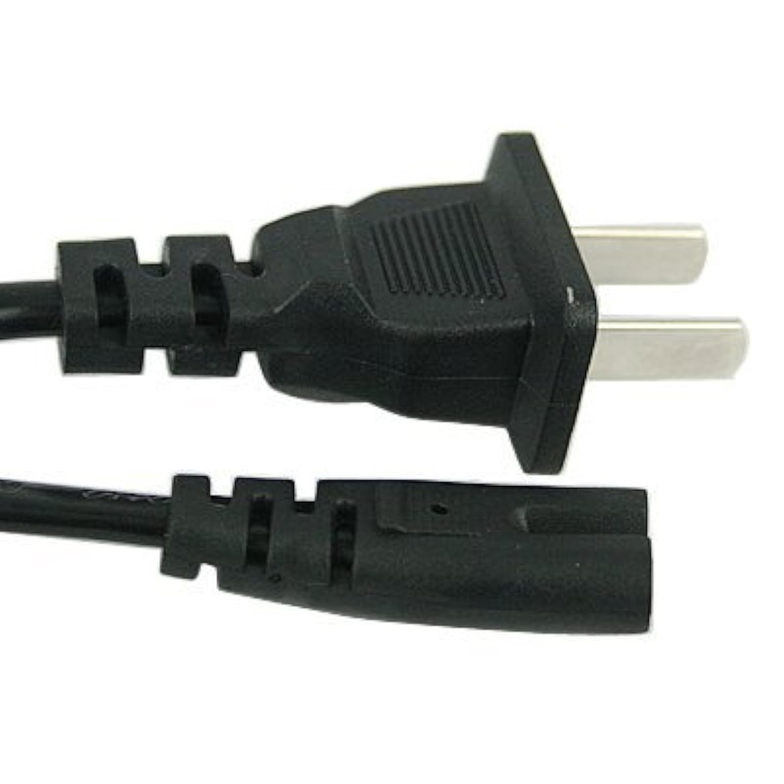 Alt View 2. Mars Devices - Two Prong Universal AC Power Cable For Laptops Xbox PlayStation - Black.