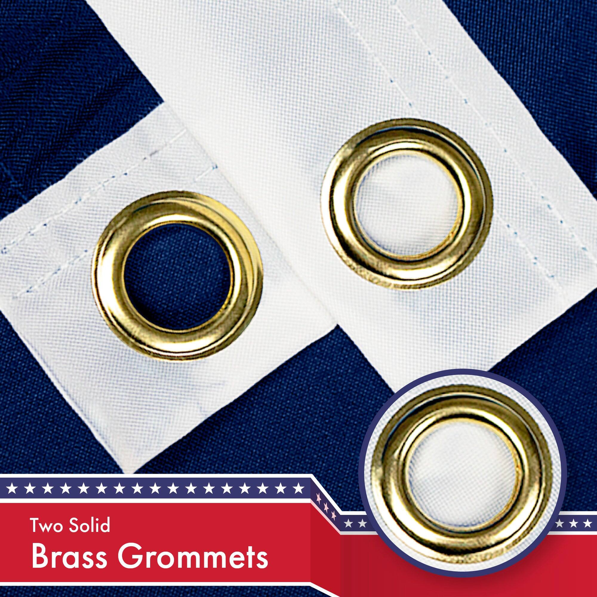 Two Solid Brass Grommets