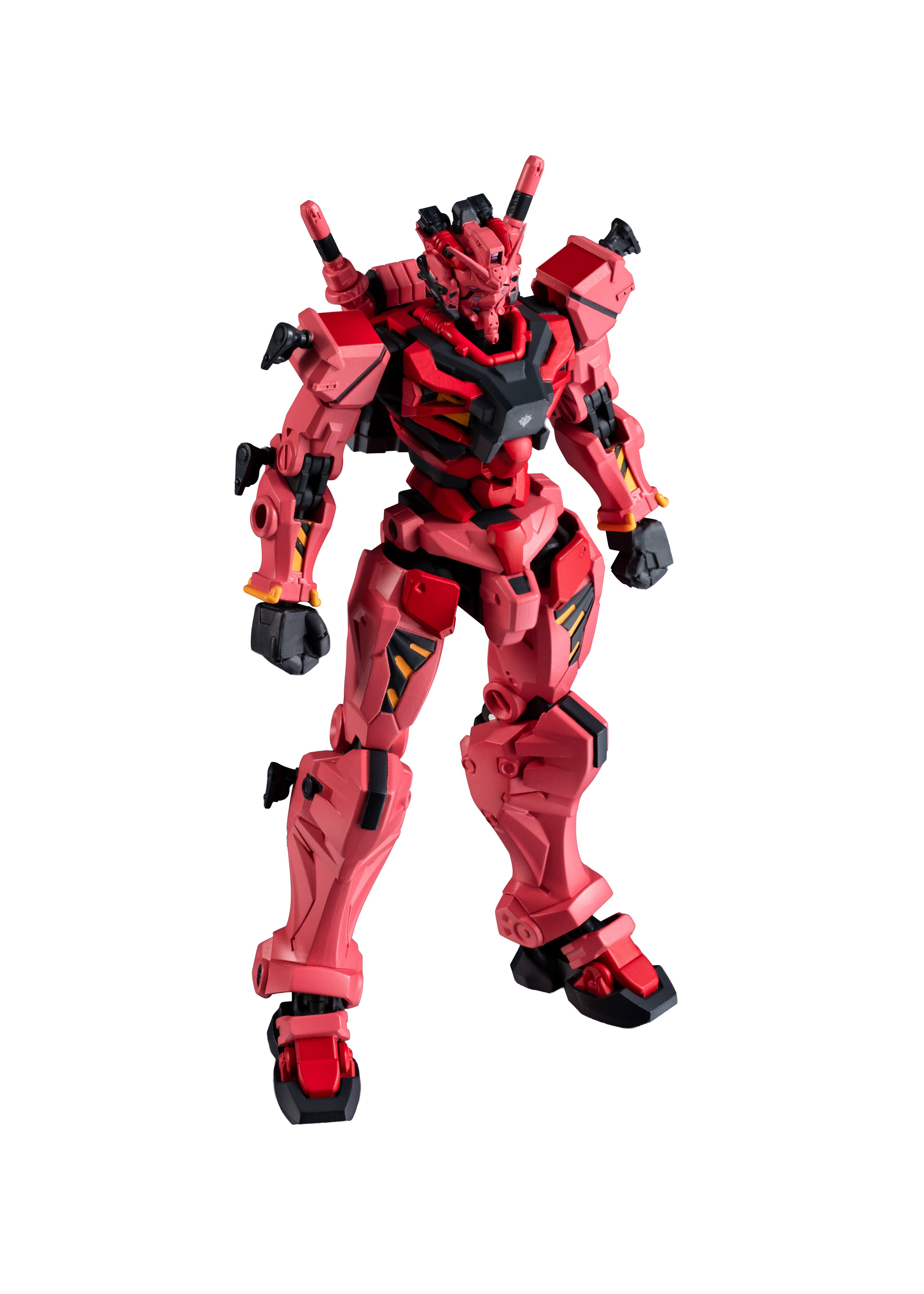 Angle. Bandai - 6.1" gMS-α Red Gundam - Mobile Suit Gundam: GQuuuuuuX - Tamashii Nations Gundam Universe.