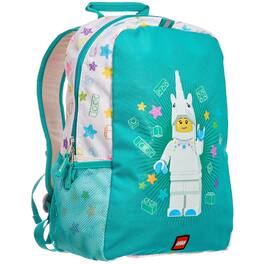 LEGO - Iconic Unicorn Girl Kids School Backpack for Travel, On-the-Go, Back to School, with Adjustable Padded Straps - Multicolored