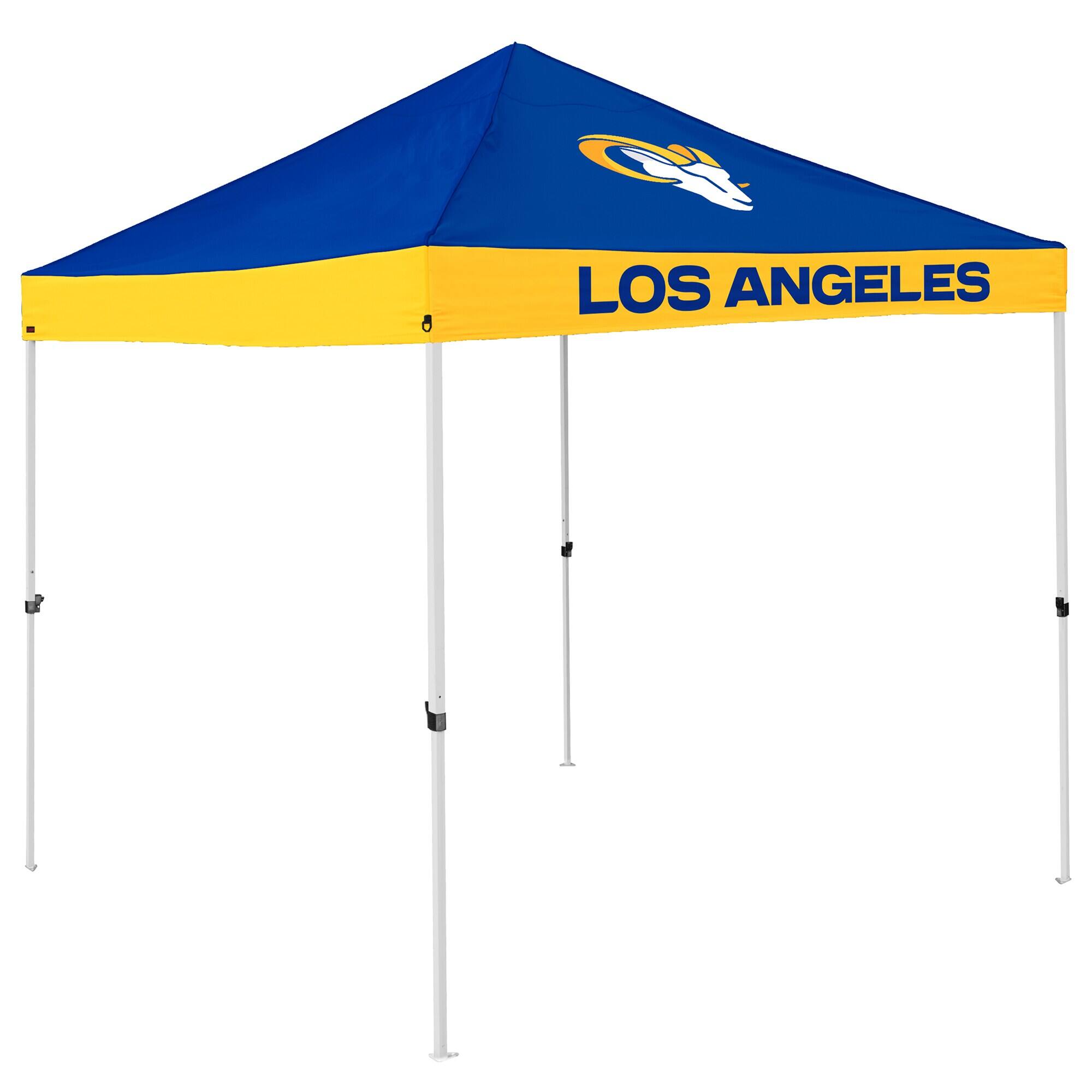 Logo Brands - Los Angeles Rams 9' x 9' Economy Tailgate Canopy Tent - Multicolor
