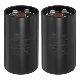 Unique Bargains - 2pcs CD60 Capacitor 216-259 Mfd, 250 VAC Run Motor Start for Electric Fan/Well Pump