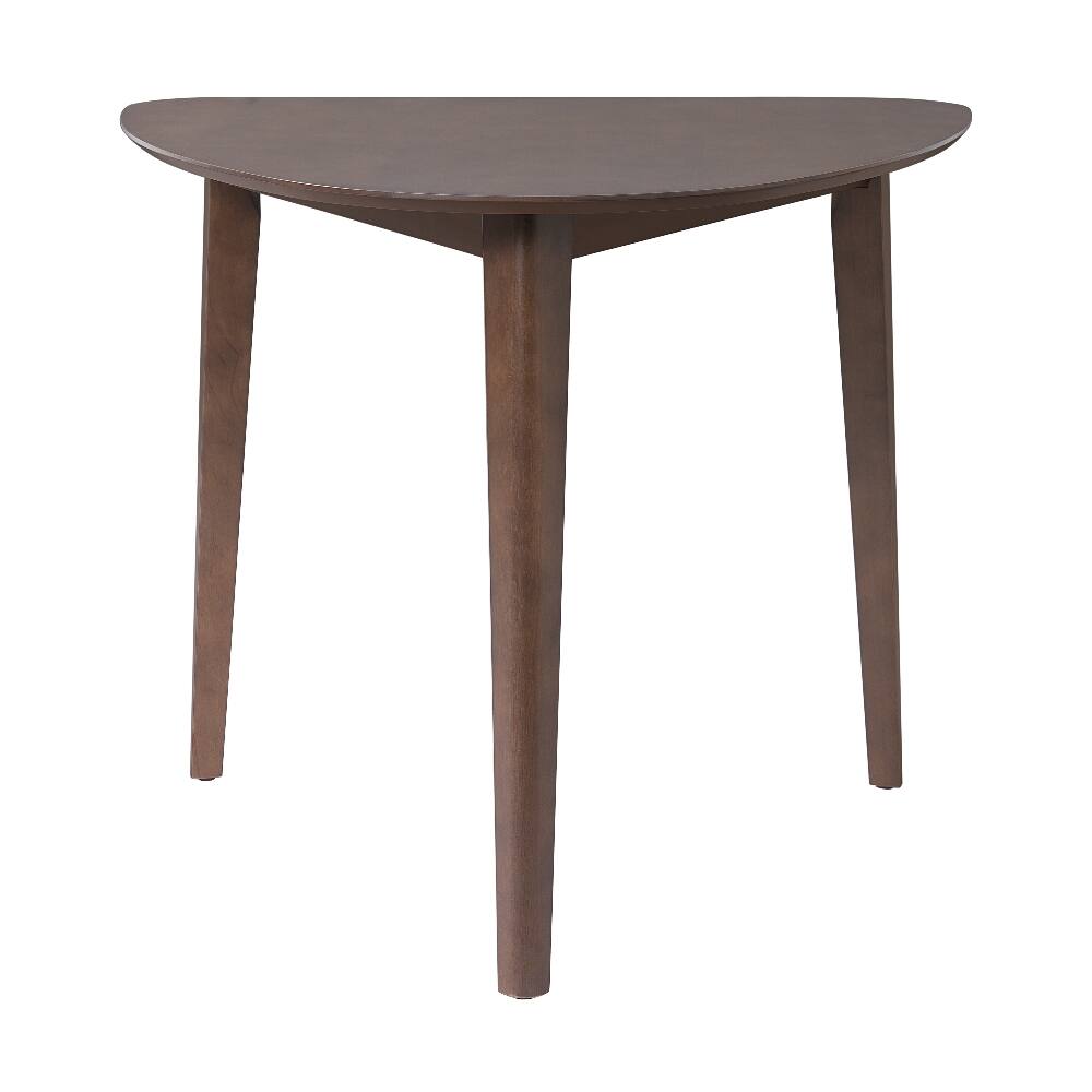 Alt View 3. Loheer - Loheer Triangular Wood Table 36 Inch Modern Geometric Side Table for Living Room Bedroom Small Space Brown - Brown.