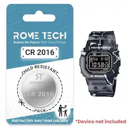 RomeTech - Replacement Battery for G-SHOCK DW5000SS-1 Watch 2 Pack