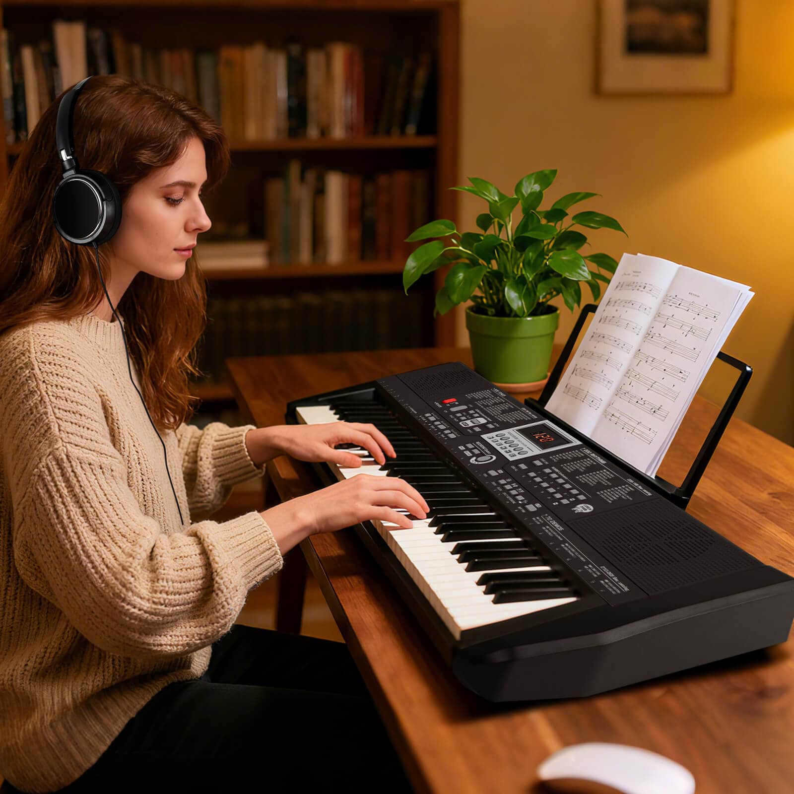 Costway 61 Keys Portable Keyboard with 200 Rhythms 200 Tones 70