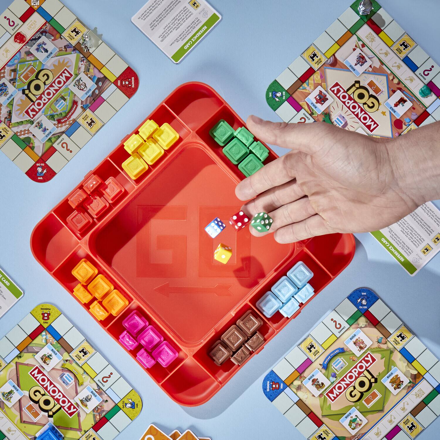 I START, I REFERENCE CARD, MONOPOLY, MONOPOLY DIS, MONOPOLY CHAMS, CARD 1 REPERENCE, MONOPOLY