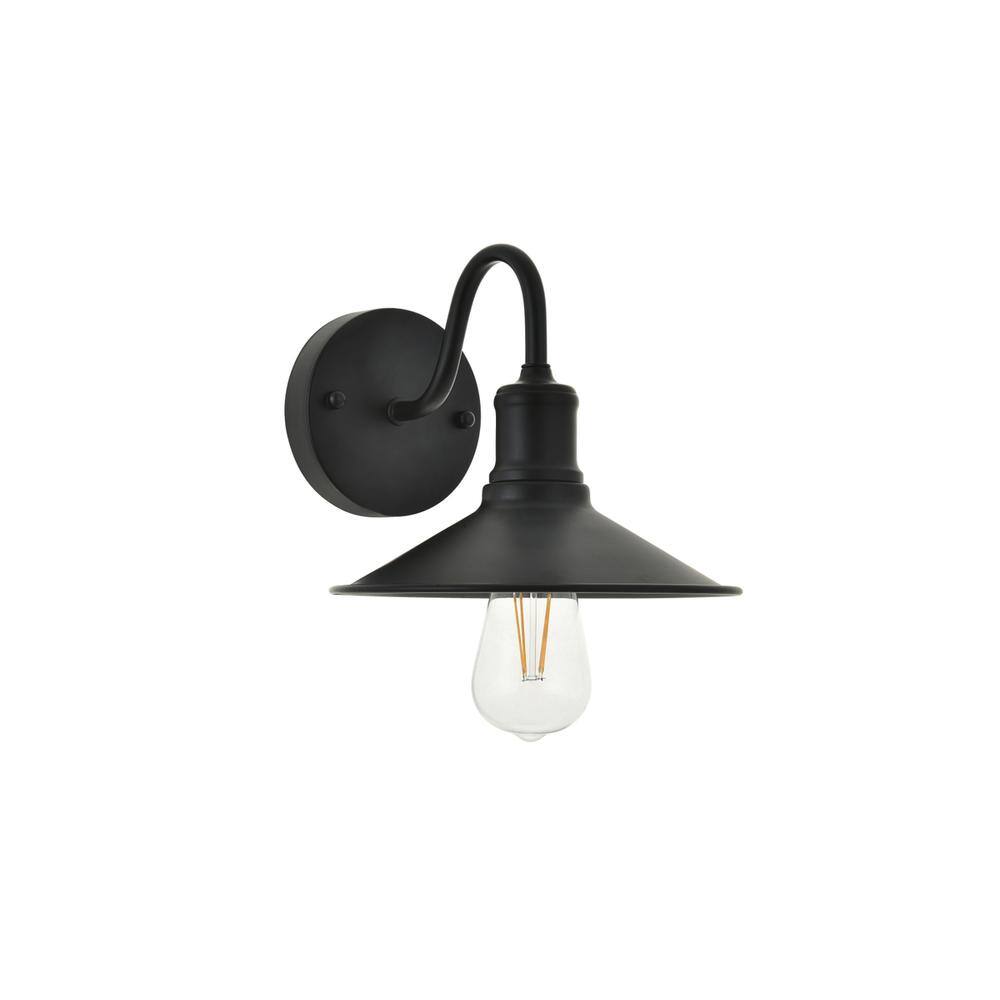 Alt View 7. Living District - Etude 1 light black Wall Sconce - Black.